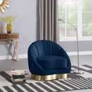 Shelly Navy Velvet Chair - NY Furniture Direct (NY)