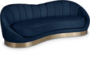 Shelly Navy Velvet Sofa - NY Furniture Direct (NY)