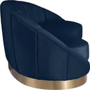 Shelly Navy Velvet Chaise - NY Furniture Direct (NY)