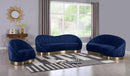 Shelly Navy Velvet Sofa - NY Furniture Direct (NY)