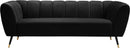 Beaumont Black Velvet Sofa - NY Furniture Direct (NY)