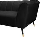 Beaumont Black Velvet Sofa - NY Furniture Direct (NY)