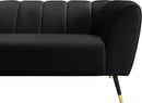 Beaumont Black Velvet Sofa - NY Furniture Direct (NY)