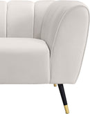 Beaumont Cream Velvet Chair - NY Furniture Direct (NY)