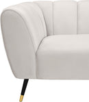 Beaumont Cream Velvet Chair - NY Furniture Direct (NY)