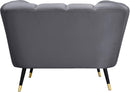 Beaumont Grey Velvet Chair - NY Furniture Direct (NY)