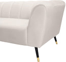 Beaumont Cream Velvet Sofa - NY Furniture Direct (NY)