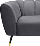Beaumont Grey Velvet Chair - NY Furniture Direct (NY)