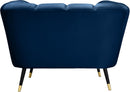 Beaumont Navy Velvet Chair - NY Furniture Direct (NY)