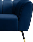 Beaumont Navy Velvet Chair - NY Furniture Direct (NY)