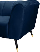 Beaumont Navy Velvet Chair - NY Furniture Direct (NY)