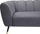 Beaumont Grey Velvet Sofa - NY Furniture Direct (NY)