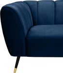 Beaumont Navy Velvet Chair - NY Furniture Direct (NY)