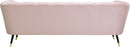 Beaumont Pink Velvet Sofa - NY Furniture Direct (NY)