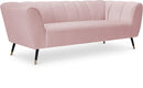 Beaumont Pink Velvet Sofa - NY Furniture Direct (NY)