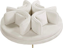 Circlet Cream Velvet Round Sofa Settee - NY Furniture Direct (NY)
