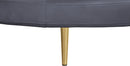 Circlet Grey Velvet Round Sofa Settee - NY Furniture Direct (NY)