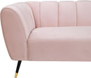 Beaumont Pink Velvet Loveseat - NY Furniture Direct (NY)