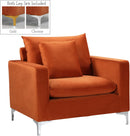Naomi Cognac Velvet Chair - NY Furniture Direct (NY)