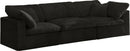 Cozy Black Velvet Cloud Modular Sofa - NY Furniture Direct (NY)