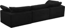 Cozy Black Velvet Cloud Modular Sofa - NY Furniture Direct (NY)