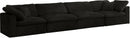 Cozy Black Velvet Cloud Modular Sofa - NY Furniture Direct (NY)