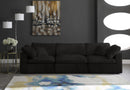 Cozy Black Velvet Cloud Modular Sofa - NY Furniture Direct (NY)