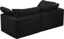 Cozy Black Velvet Cloud Modular Sofa - NY Furniture Direct (NY)