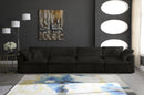 Cozy Black Velvet Cloud Modular Sofa - NY Furniture Direct (NY)