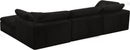 Cozy Black Velvet Cloud Modular Sectional - NY Furniture Direct (NY)