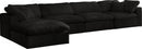 Cozy Black Velvet Cloud Modular Sectional - NY Furniture Direct (NY)