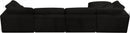Cozy Black Velvet Cloud Modular Sectional - NY Furniture Direct (NY)