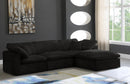 Cozy Black Velvet Cloud Modular Sectional - NY Furniture Direct (NY)