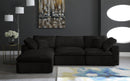 Cozy Black Velvet Cloud Modular Sectional - NY Furniture Direct (NY)