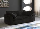 Cozy Black Velvet Cloud Modular Sofa - NY Furniture Direct (NY)