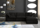 Cozy Black Velvet Cloud Modular Sectional - NY Furniture Direct (NY)