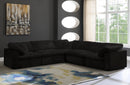 Cozy Black Velvet Cloud Modular Sectional - NY Furniture Direct (NY)