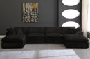 Cozy Black Velvet Cloud Modular Sectional - NY Furniture Direct (NY)