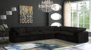 Cozy Black Velvet Cloud Modular Sectional - NY Furniture Direct (NY)