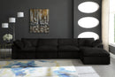 Cozy Black Velvet Cloud Modular Sectional - NY Furniture Direct (NY)