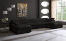 Cozy Black Velvet Cloud Modular Sectional - NY Furniture Direct (NY)