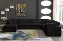Cozy Black Velvet Cloud Modular Sectional - NY Furniture Direct (NY)