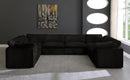 Cozy Black Velvet Cloud Modular Sectional - NY Furniture Direct (NY)