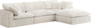 Cozy Cream Velvet Cloud Modular Sectional - NY Furniture Direct (NY)