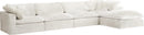 Cozy Cream Velvet Cloud Modular Sectional - NY Furniture Direct (NY)