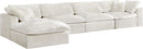 Cozy Cream Velvet Cloud Modular Sectional - NY Furniture Direct (NY)