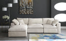 Cozy Cream Velvet Cloud Modular Sectional - NY Furniture Direct (NY)