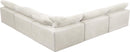 Cozy Cream Velvet Cloud Modular Sectional - NY Furniture Direct (NY)