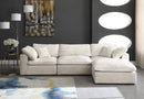 Cozy Cream Velvet Cloud Modular Sectional - NY Furniture Direct (NY)