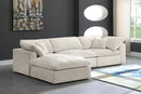 Cozy Cream Velvet Cloud Modular Sectional - NY Furniture Direct (NY)